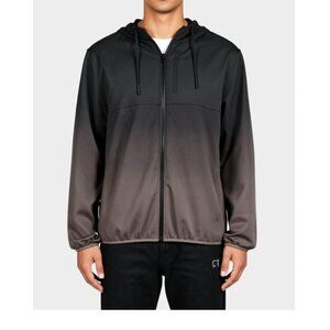 Berkley Jensen Knit Full Zip Hoodie, 4-way stretch Size Large NWT (MS046)